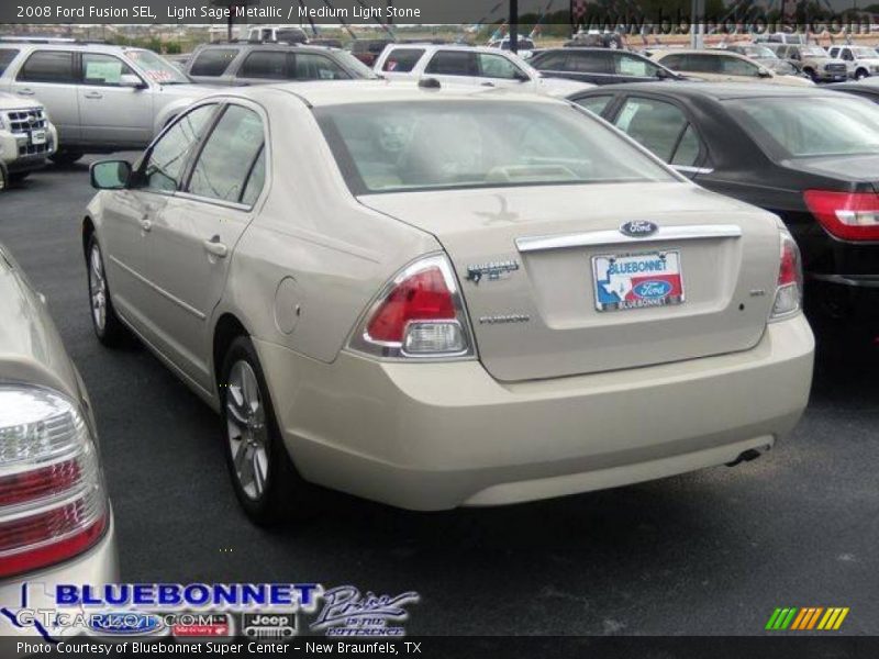 Light Sage Metallic / Medium Light Stone 2008 Ford Fusion SEL