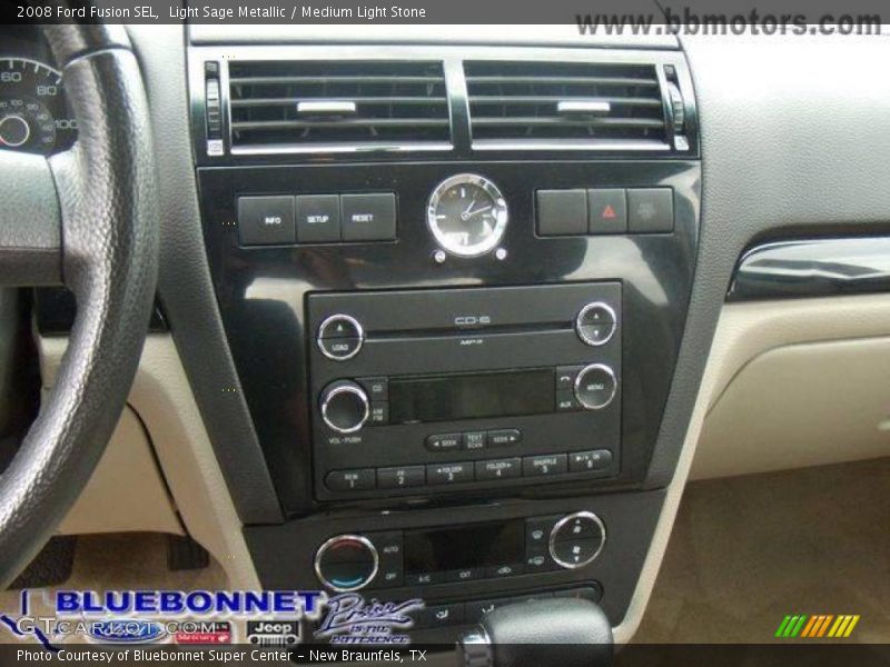 Light Sage Metallic / Medium Light Stone 2008 Ford Fusion SEL