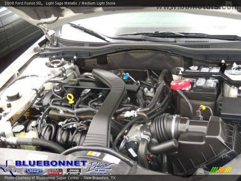 Light Sage Metallic / Medium Light Stone 2008 Ford Fusion SEL