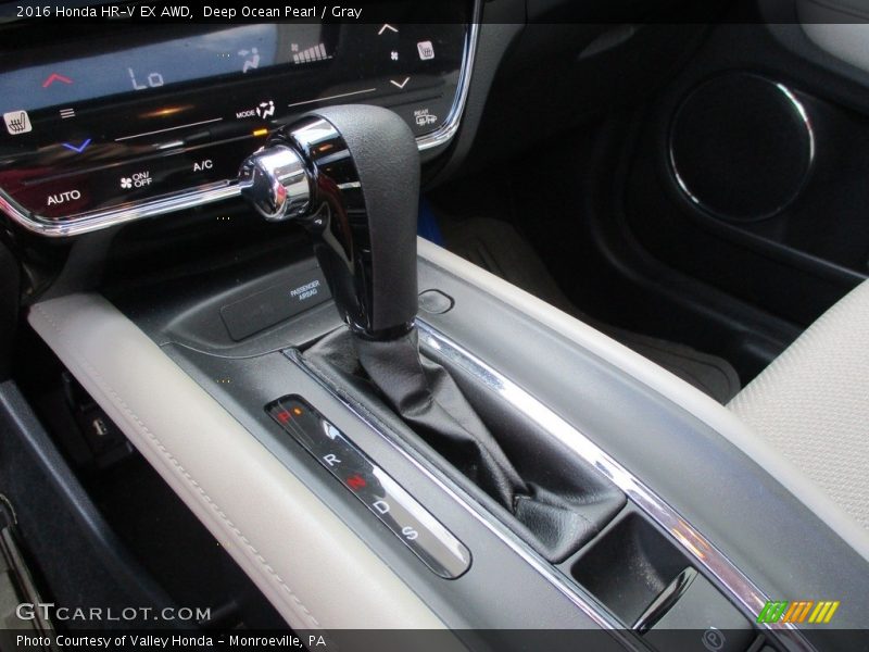 Deep Ocean Pearl / Gray 2016 Honda HR-V EX AWD