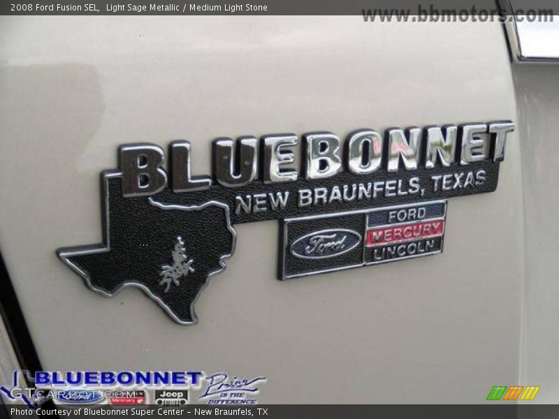 Light Sage Metallic / Medium Light Stone 2008 Ford Fusion SEL