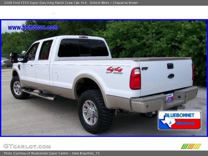 Oxford White / Chaparral Brown 2008 Ford F350 Super Duty King Ranch Crew Cab 4x4
