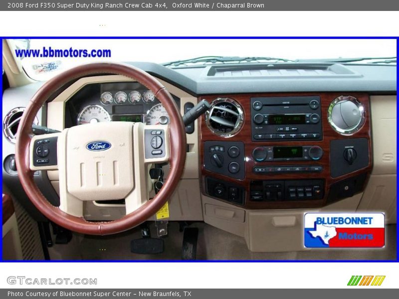 Oxford White / Chaparral Brown 2008 Ford F350 Super Duty King Ranch Crew Cab 4x4