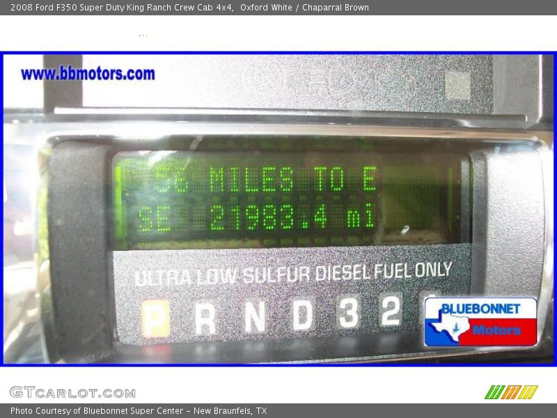 Oxford White / Chaparral Brown 2008 Ford F350 Super Duty King Ranch Crew Cab 4x4