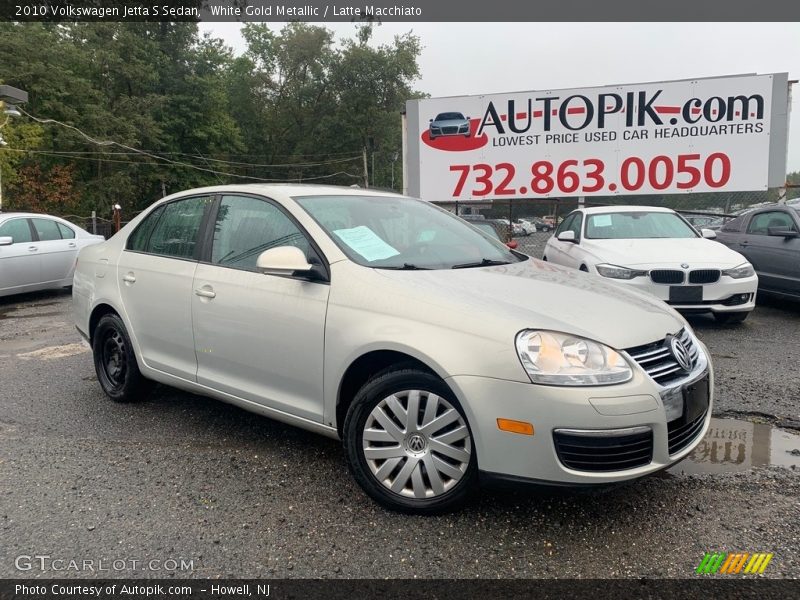 White Gold Metallic / Latte Macchiato 2010 Volkswagen Jetta S Sedan