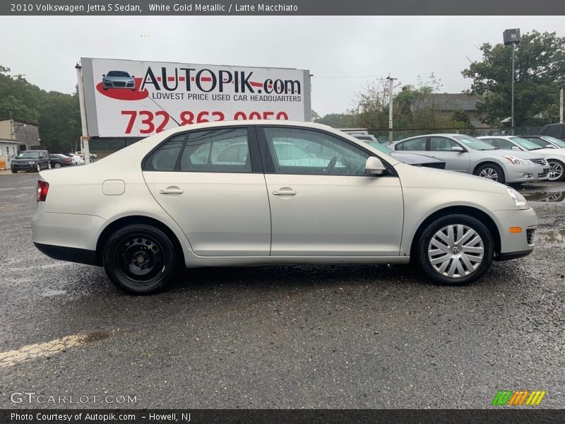 White Gold Metallic / Latte Macchiato 2010 Volkswagen Jetta S Sedan