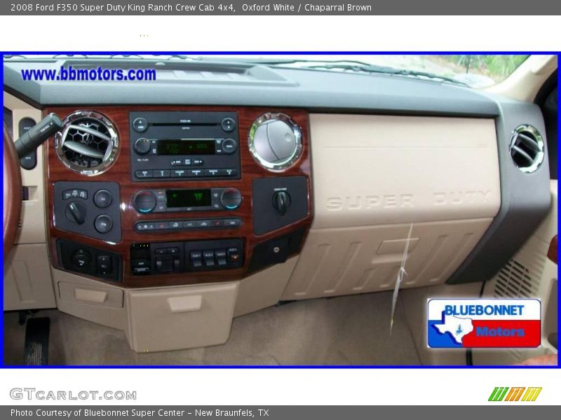Oxford White / Chaparral Brown 2008 Ford F350 Super Duty King Ranch Crew Cab 4x4