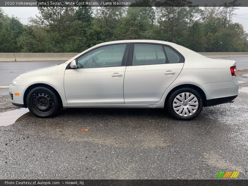 White Gold Metallic / Latte Macchiato 2010 Volkswagen Jetta S Sedan