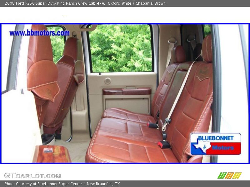 Oxford White / Chaparral Brown 2008 Ford F350 Super Duty King Ranch Crew Cab 4x4