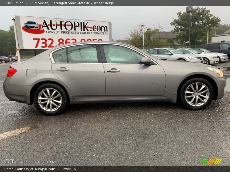 Serengeti Sand Metallic / Wheat Beige 2007 Infiniti G 35 x Sedan