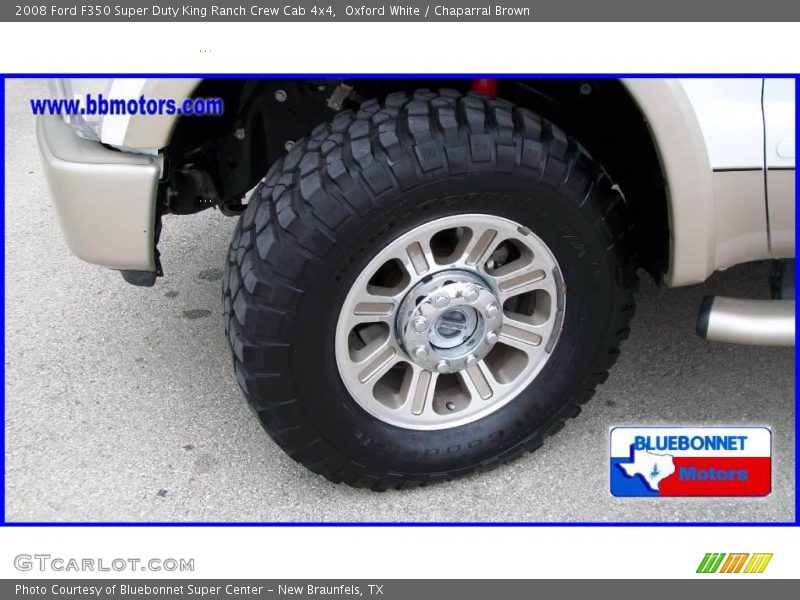 Oxford White / Chaparral Brown 2008 Ford F350 Super Duty King Ranch Crew Cab 4x4