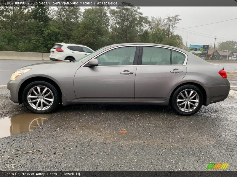 Serengeti Sand Metallic / Wheat Beige 2007 Infiniti G 35 x Sedan