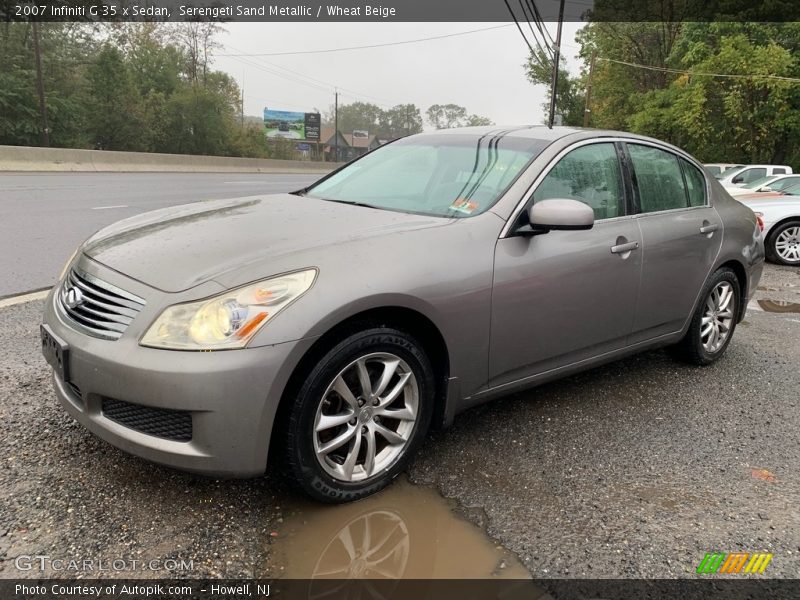 Serengeti Sand Metallic / Wheat Beige 2007 Infiniti G 35 x Sedan