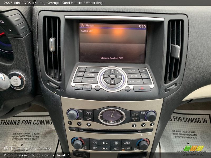 Serengeti Sand Metallic / Wheat Beige 2007 Infiniti G 35 x Sedan