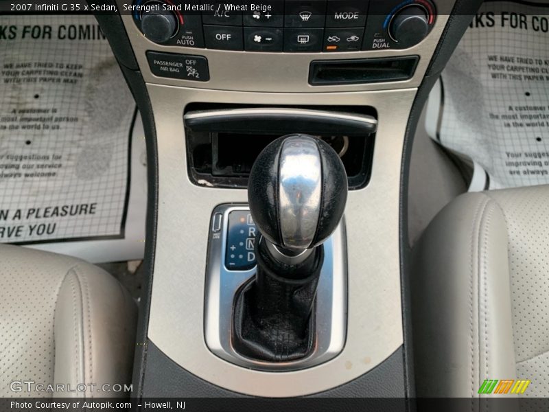 Serengeti Sand Metallic / Wheat Beige 2007 Infiniti G 35 x Sedan