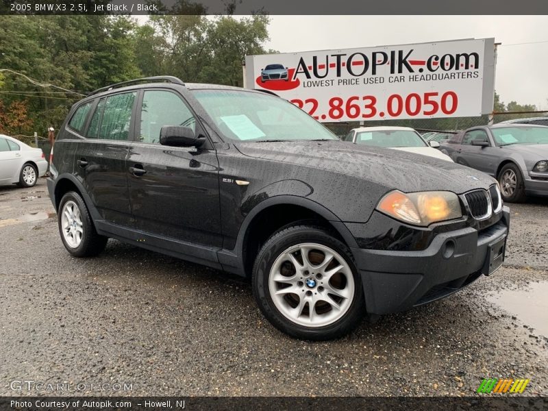 Jet Black / Black 2005 BMW X3 2.5i