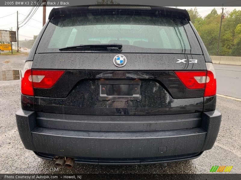 Jet Black / Black 2005 BMW X3 2.5i