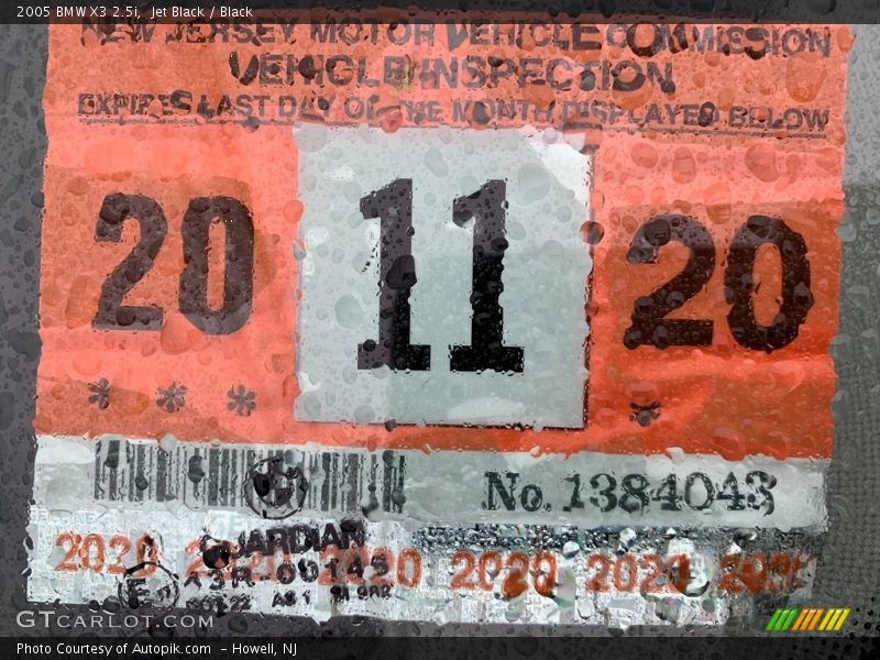 Jet Black / Black 2005 BMW X3 2.5i