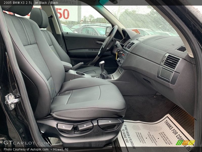 Jet Black / Black 2005 BMW X3 2.5i
