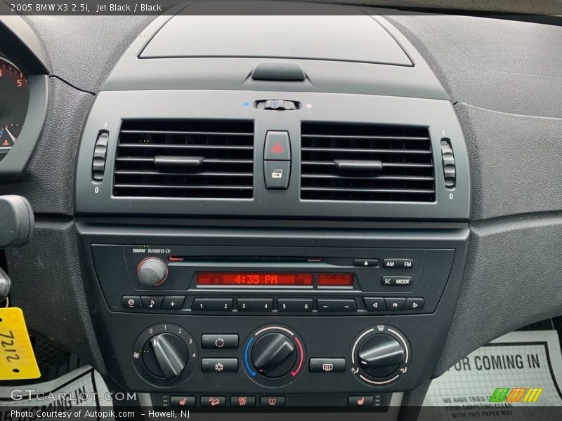 Jet Black / Black 2005 BMW X3 2.5i