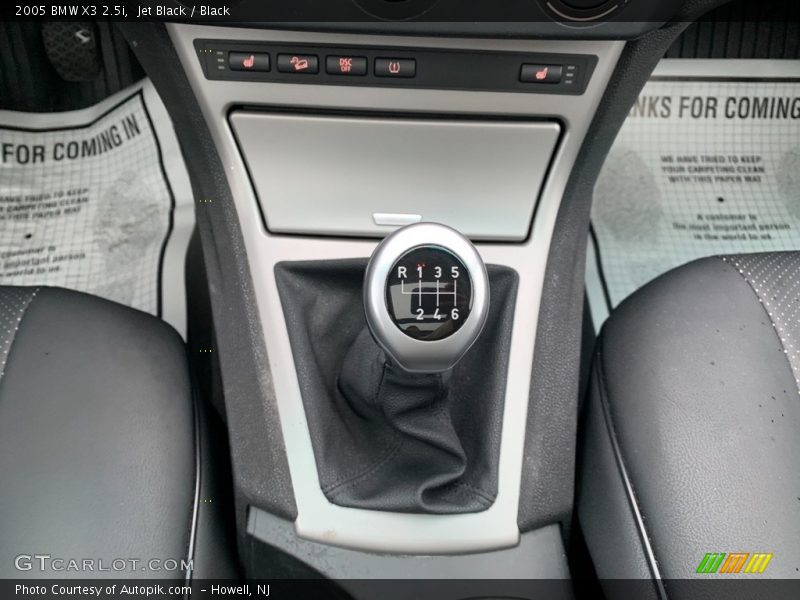 Jet Black / Black 2005 BMW X3 2.5i