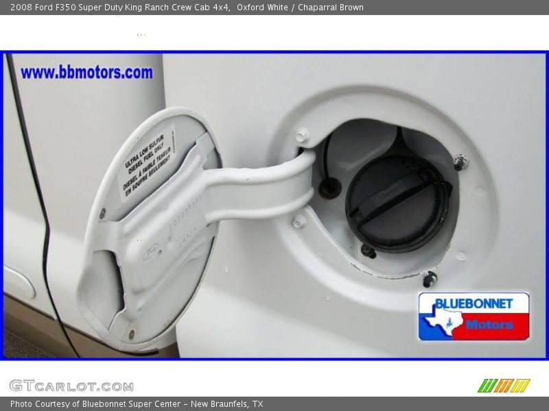 Oxford White / Chaparral Brown 2008 Ford F350 Super Duty King Ranch Crew Cab 4x4