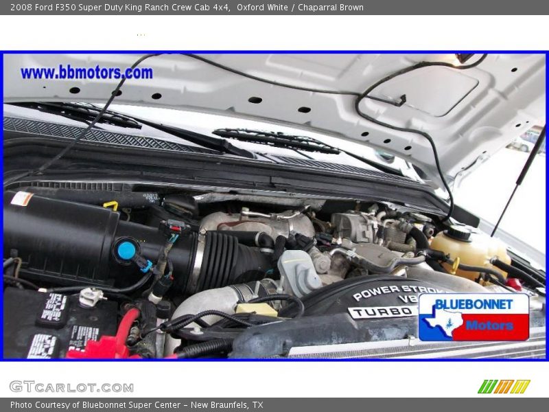 Oxford White / Chaparral Brown 2008 Ford F350 Super Duty King Ranch Crew Cab 4x4