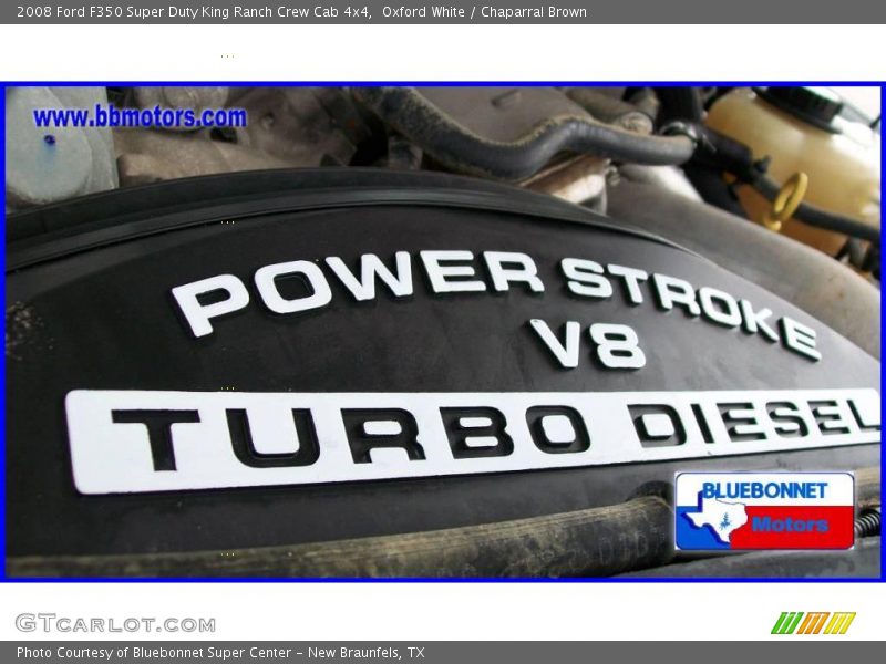 Oxford White / Chaparral Brown 2008 Ford F350 Super Duty King Ranch Crew Cab 4x4