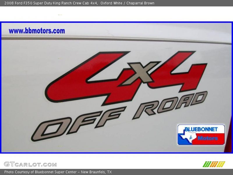 Oxford White / Chaparral Brown 2008 Ford F350 Super Duty King Ranch Crew Cab 4x4