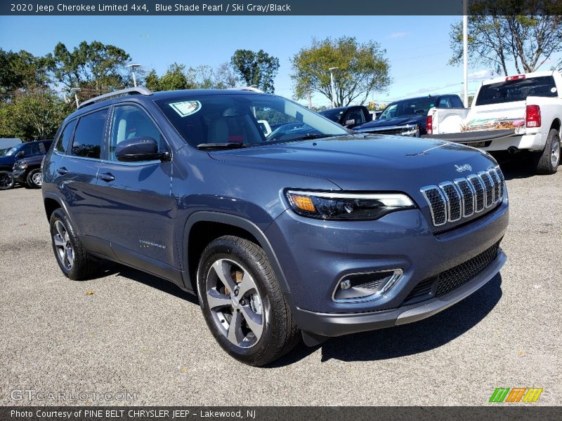 Blue Shade Pearl / Ski Gray/Black 2020 Jeep Cherokee Limited 4x4