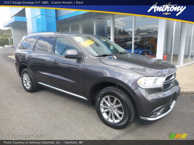 Granite Metallic / Black 2017 Dodge Durango SXT AWD