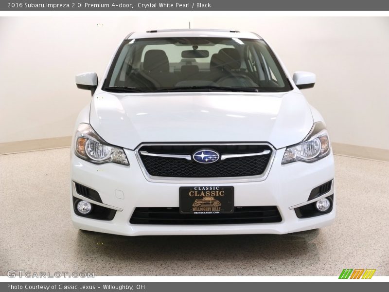 Crystal White Pearl / Black 2016 Subaru Impreza 2.0i Premium 4-door