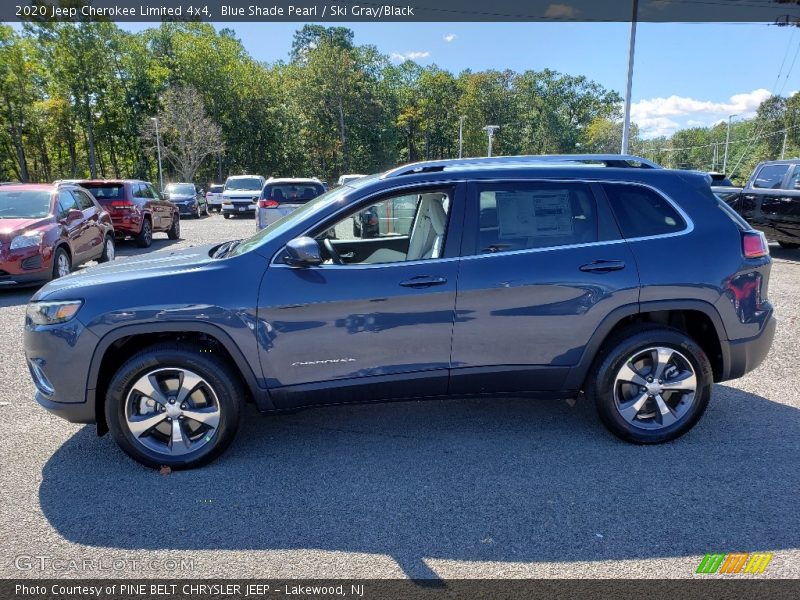 Blue Shade Pearl / Ski Gray/Black 2020 Jeep Cherokee Limited 4x4