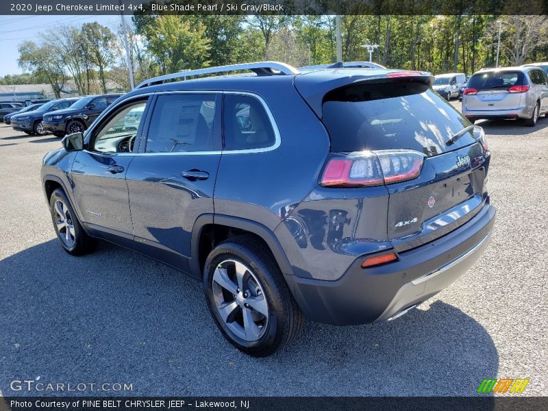 Blue Shade Pearl / Ski Gray/Black 2020 Jeep Cherokee Limited 4x4