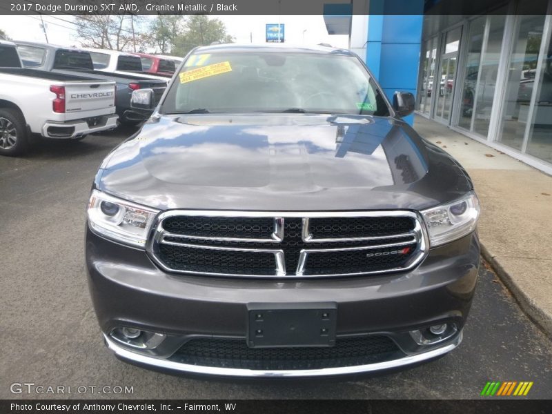 Granite Metallic / Black 2017 Dodge Durango SXT AWD