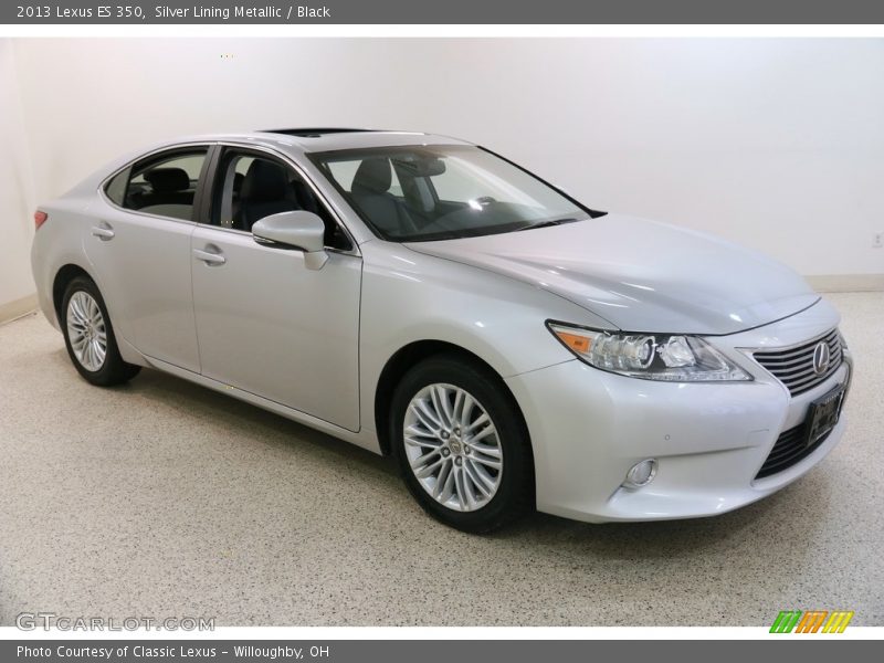 Silver Lining Metallic / Black 2013 Lexus ES 350