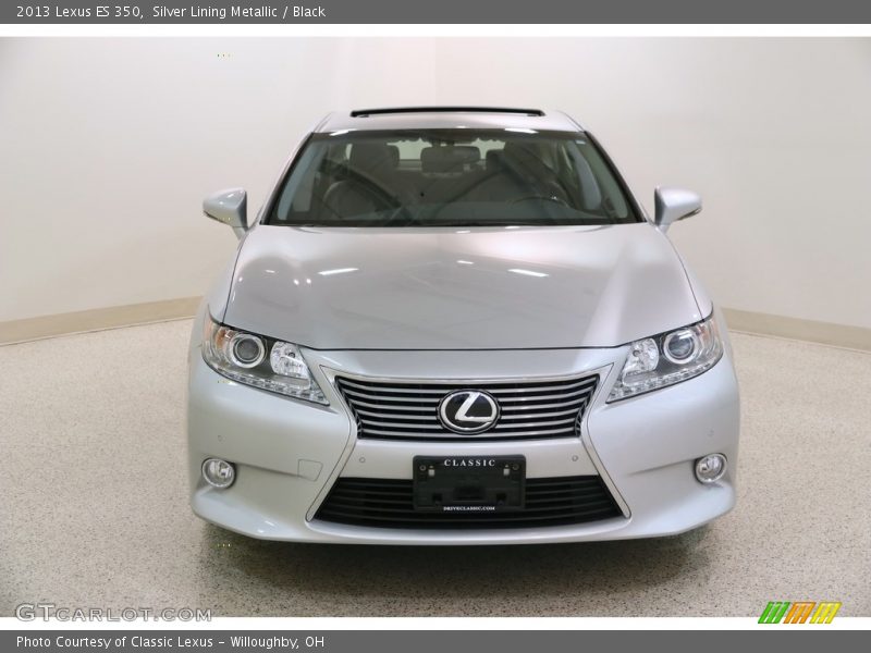 Silver Lining Metallic / Black 2013 Lexus ES 350