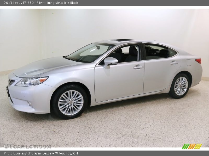 Silver Lining Metallic / Black 2013 Lexus ES 350
