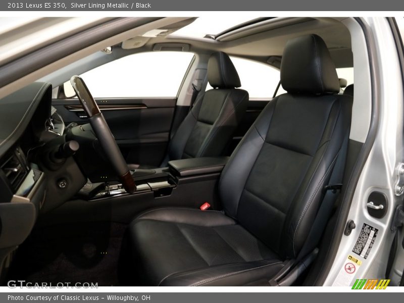 Silver Lining Metallic / Black 2013 Lexus ES 350