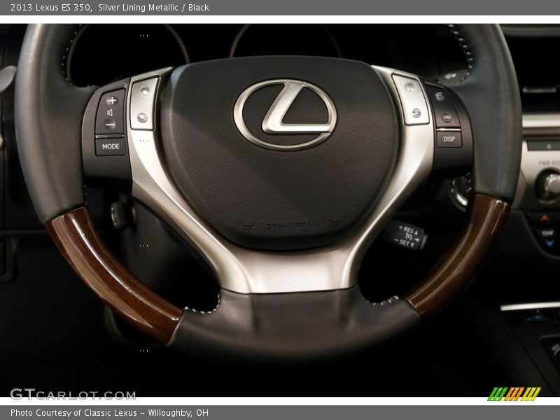 Silver Lining Metallic / Black 2013 Lexus ES 350