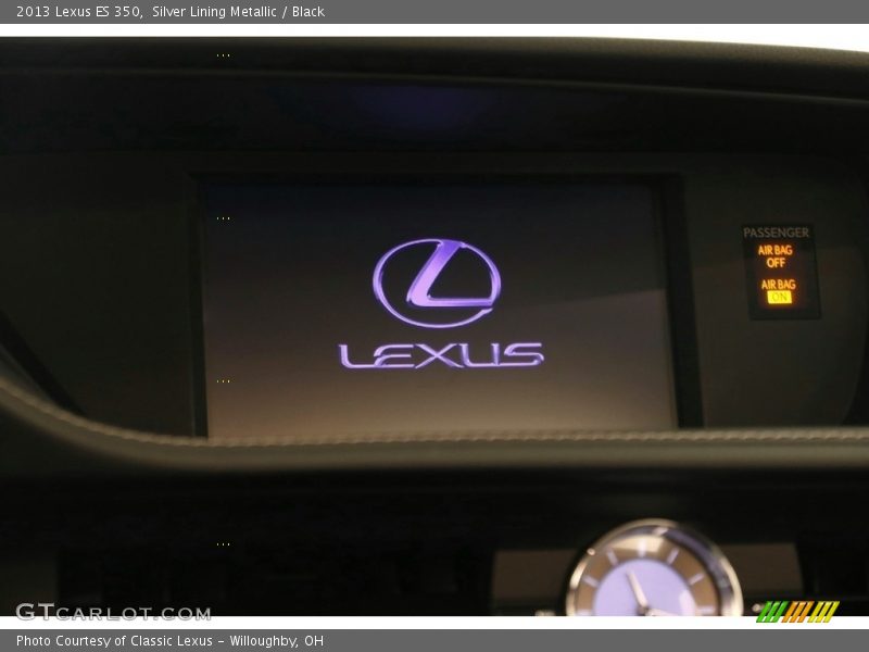 Silver Lining Metallic / Black 2013 Lexus ES 350
