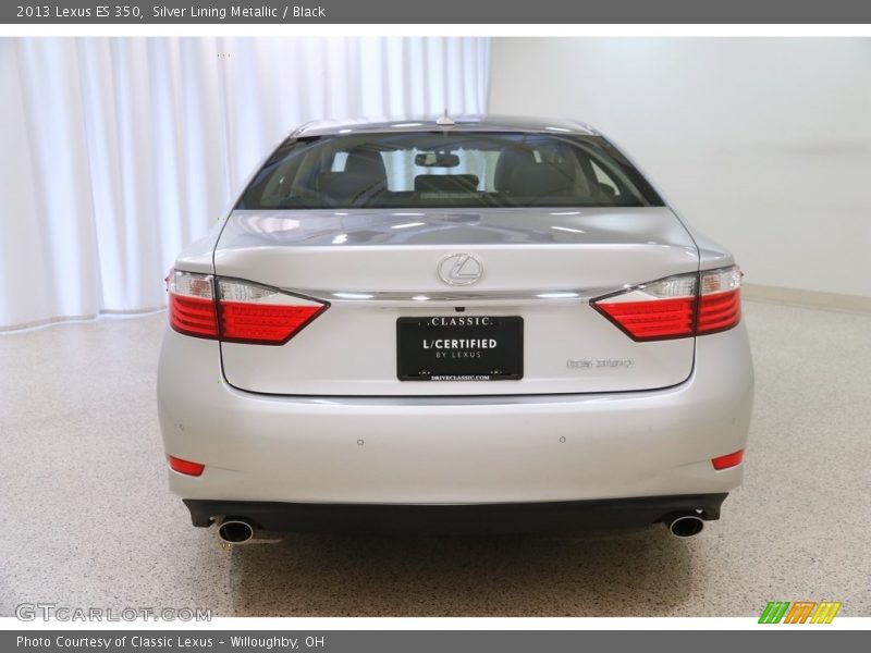 Silver Lining Metallic / Black 2013 Lexus ES 350