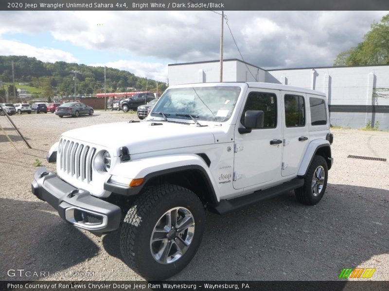 Bright White / Dark Saddle/Black 2020 Jeep Wrangler Unlimited Sahara 4x4