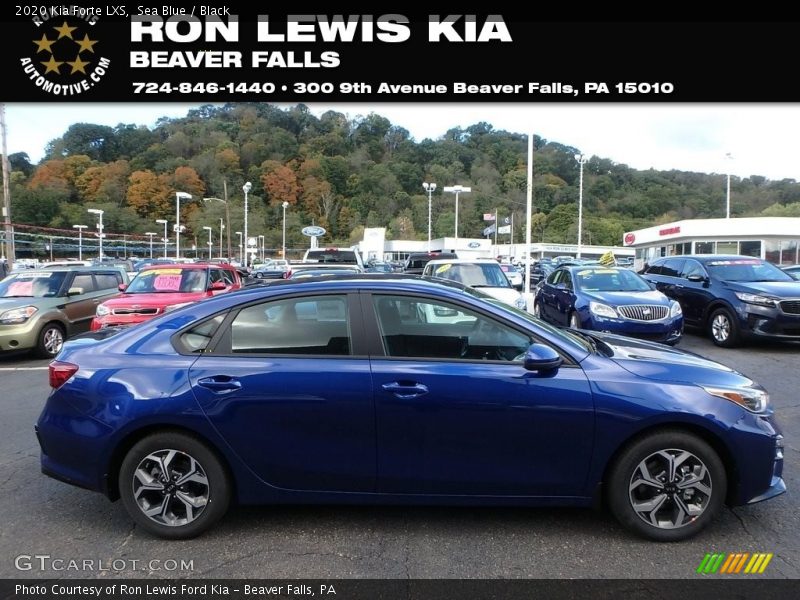 Sea Blue / Black 2020 Kia Forte LXS