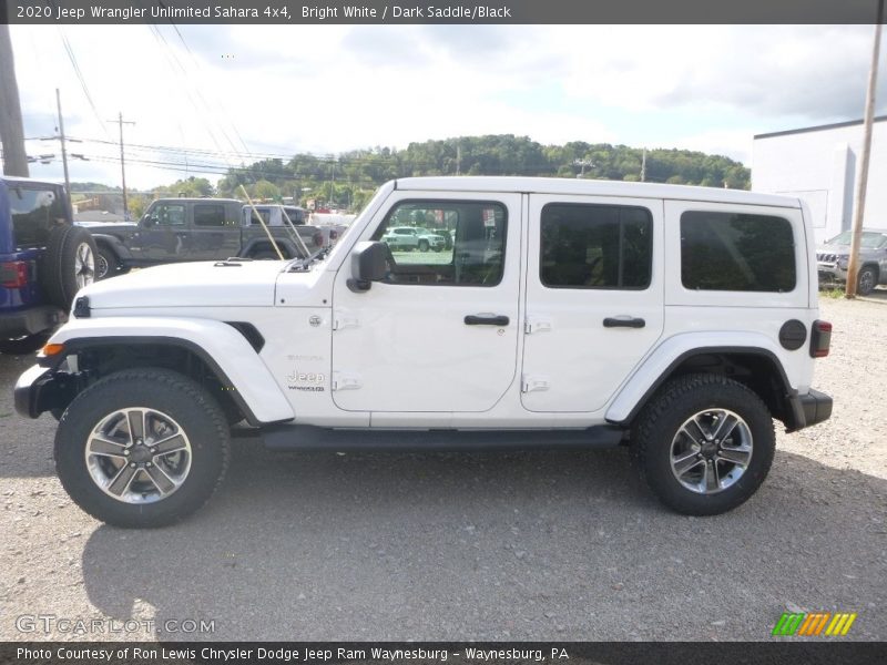 Bright White / Dark Saddle/Black 2020 Jeep Wrangler Unlimited Sahara 4x4