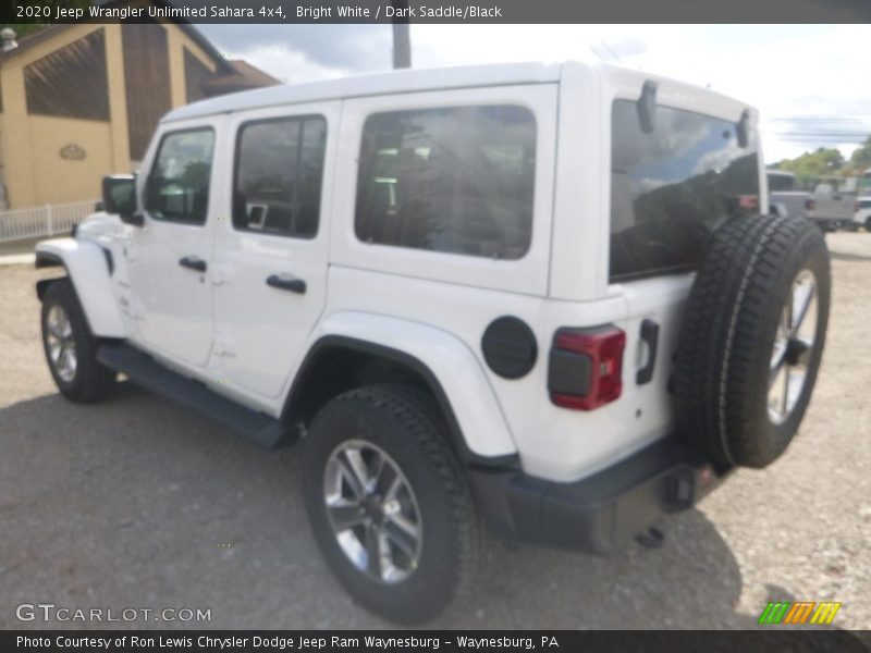 Bright White / Dark Saddle/Black 2020 Jeep Wrangler Unlimited Sahara 4x4