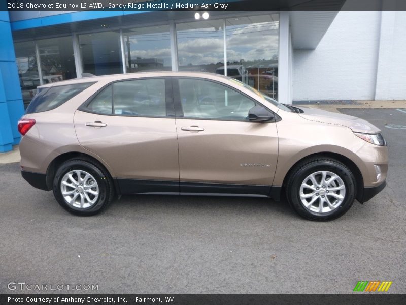Sandy Ridge Metallic / Medium Ash Gray 2018 Chevrolet Equinox LS AWD