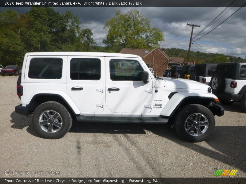 Bright White / Dark Saddle/Black 2020 Jeep Wrangler Unlimited Sahara 4x4