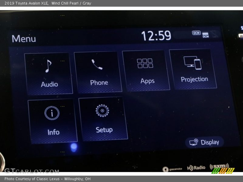Wind Chill Pearl / Gray 2019 Toyota Avalon XLE