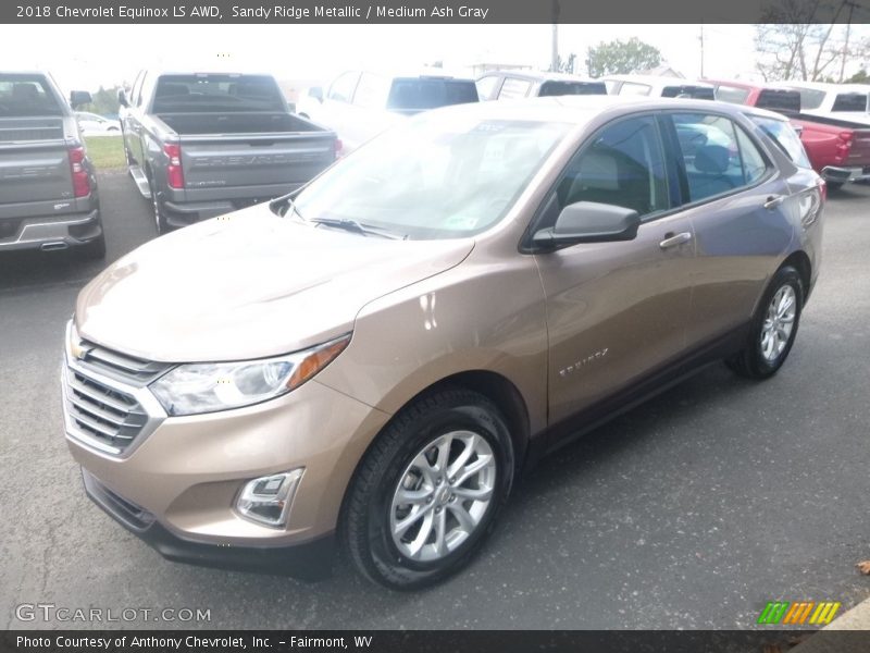 Sandy Ridge Metallic / Medium Ash Gray 2018 Chevrolet Equinox LS AWD